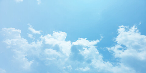 Sunny sky blue light watercolor background. Aquarelle painting brush effect card paper textured canvas cloudy smoke space for text, entertaining card, template. aquamarine color graphics illustration