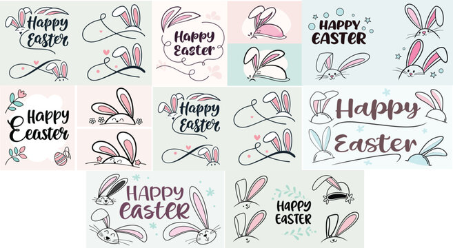 happy ester vector