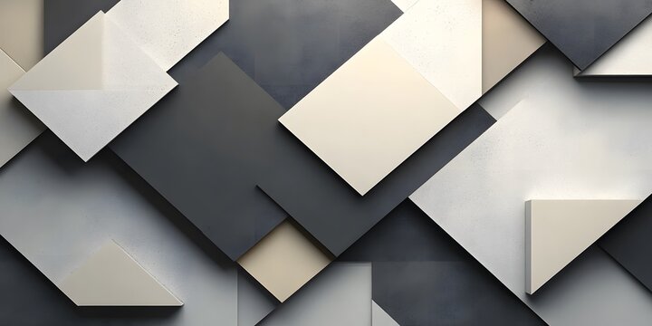 Abstract geometric design with layered shapes.