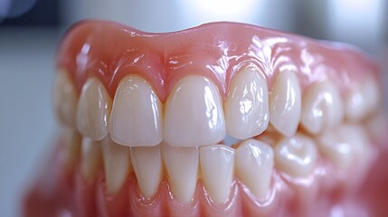 Dental prosthesis close up