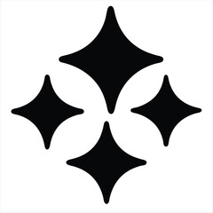 Abstract four pointed star shapes in a repeating geometric pattern design