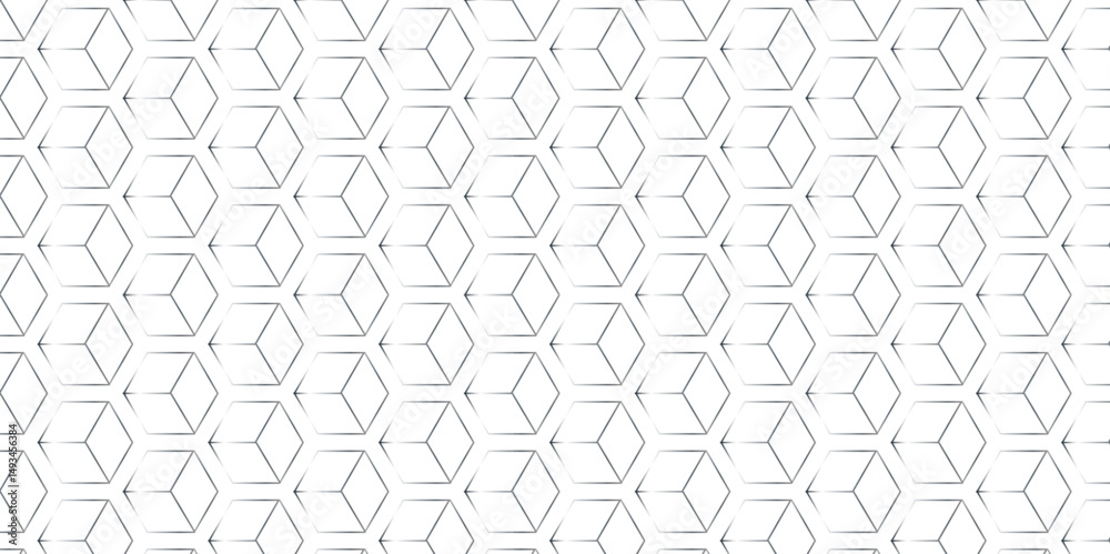 Poster vector seamless pattern with hexagon square cube geometric pattern shapes grid metal element texture