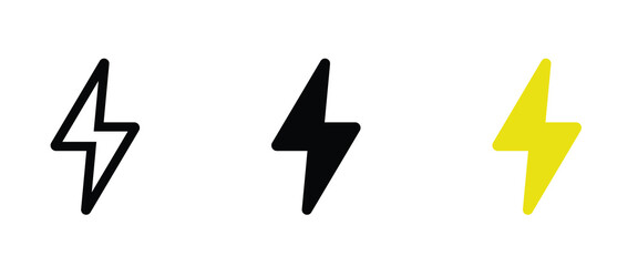 light bolt or thunder icon