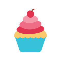 cupcake with pink icing