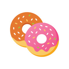Creative Donut Food Vector Design for Bakery and Menu Projects