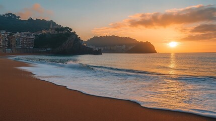 Obraz premium sunset on the beach