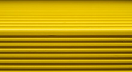 Obraz premium Mustard Yellow Corrugated Metal Texture with Horizontal Lines and Subtle Shadows