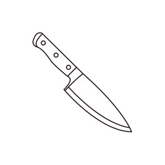 kitchen knife chef steel blade vector emoji illustration symbol sign icon