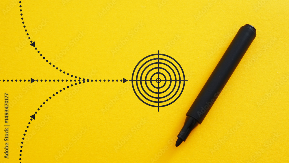 Poster strategic planning and decision making for business success. multiple methods that can reach the sam