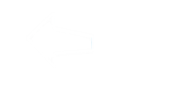 A glowing neon arrow icon in electric blue, pointing forward to signify progress, set against white --ar 16:9 --v 7.0 --s 750