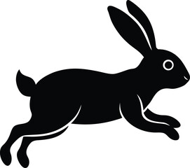 vector illustration of a cartoon rabbit