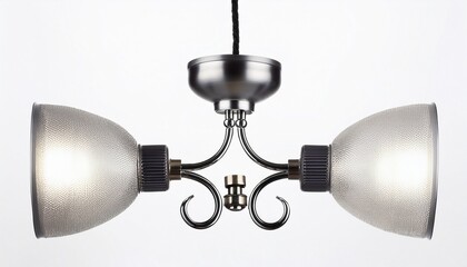 Fototapeta premium adjustable cord pendant light fixture isolated on white background