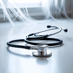 High Quality Professional Dual Head Stethoscope for Doctors Nurses and Medical Students Black Tubing and Stainless Steel Chest Piece Ideal for Medical Diagnostics and Healthcare Use