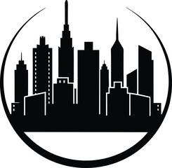 Obraz premium city skyline vector
