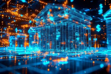 Fototapeta premium The Role of Cloud Data in Modern Banking Solutions