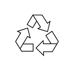 Fototapeta premium Recycle Vector Icon 3D Style
