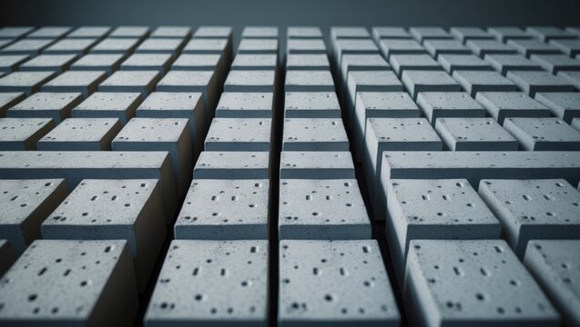 Photograph of an arrangement of printed ornaments, minimalist style, ideal for background use