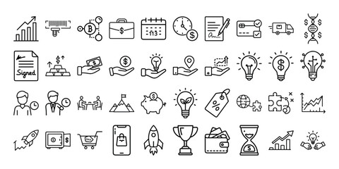 Business  Line Icons Set .Big Series