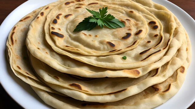 The Fresh homemade delicious Parotta