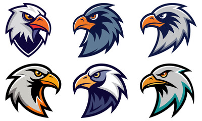 Naklejka premium Condor head mascot logo design vector