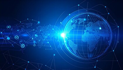 blue technology background