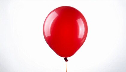 red balloon isolated on white background