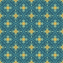 Colorful vintage floral fabric pattern for printing on fabrics, pillows, blankets, scarves.