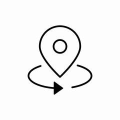 Location marker business point icon vector sign