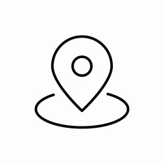 Location destination marker point icon vector sign