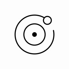 Location orbit circle point icon vector sign © Rauf