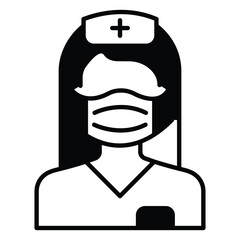 Woman Doctor Vector Icon For Medicine Professionals