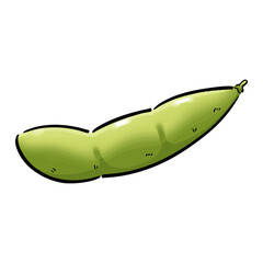 手書き_枝豆_ベクター素材_02