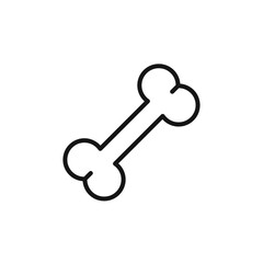 bone icon. bone Symbol sign for mobile concept and web design. Vector icon, Logo illustration, Vector graphics