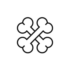 bone icon. bone Symbol sign for mobile concept and web design. Vector icon, Logo illustration, Vector graphics