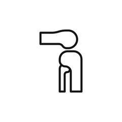 bone icon. bone Symbol sign for mobile concept and web design. Vector icon, Logo illustration, Vector graphics