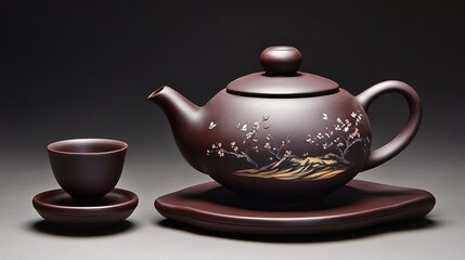 teapot and cups