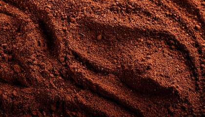 ground coffee texture background close up