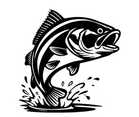 Naklejka premium fish on a black background