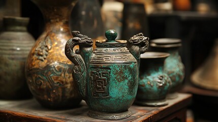 antique porcelain vase