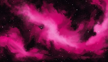 background with space nebula in black and pink tones pink universe endless space