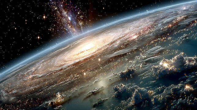 High-Resolution 8K Extraterrestrial Landscape &ndash; Futuristic Alien World with Surreal Terrain and Sci-Fi Atmosphere