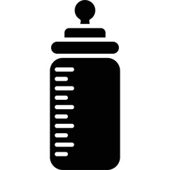 Baby Bottle Icon Vector Element