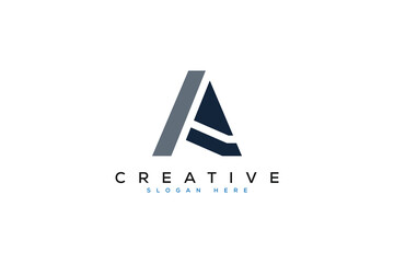 minimal a logo vector template