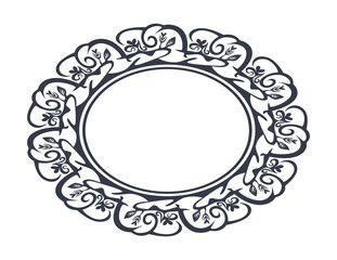flourish border, outline design, intricate design frame, oval design frame, color frame, wrap frame, wrapping, text wrapping, text frame, frame, floral framing, floral border, spring frame, summer