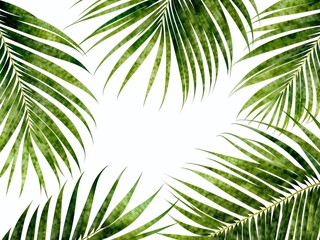 Tropical Palm Leaf Design Element - Easy to Edit Clipping Path