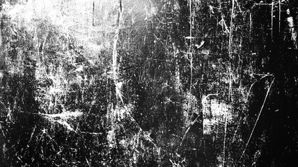 Cracked Black Grunge Texture with Transparent Background – Distressed Urban Decay Overlay