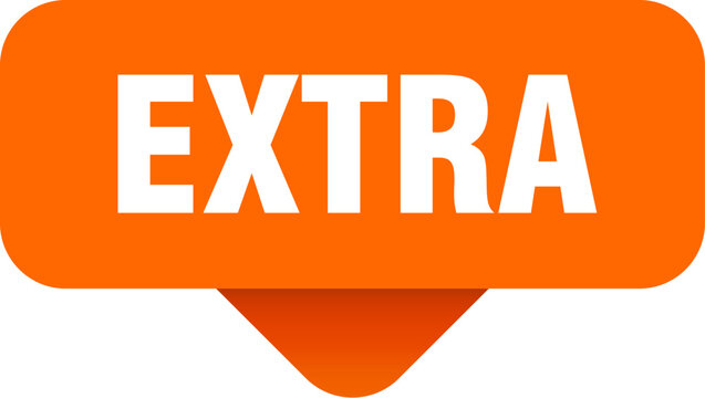 extra sticker. extra sign on transparent background