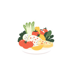 Fresh and Colorful Salad Illustration