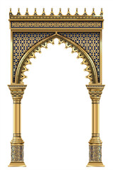 Arch, pillar, golden, gothic, column, baroque, Triumphal, casino, showcase, palace, theatre, frame, door, royal, stage, framing, entrance, vintage, postcard, box, treasure chest, triptych, altar, isol