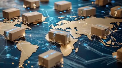Visualizing Global Logistics: A World Map Perspective